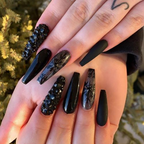 Black Ballerina Nails